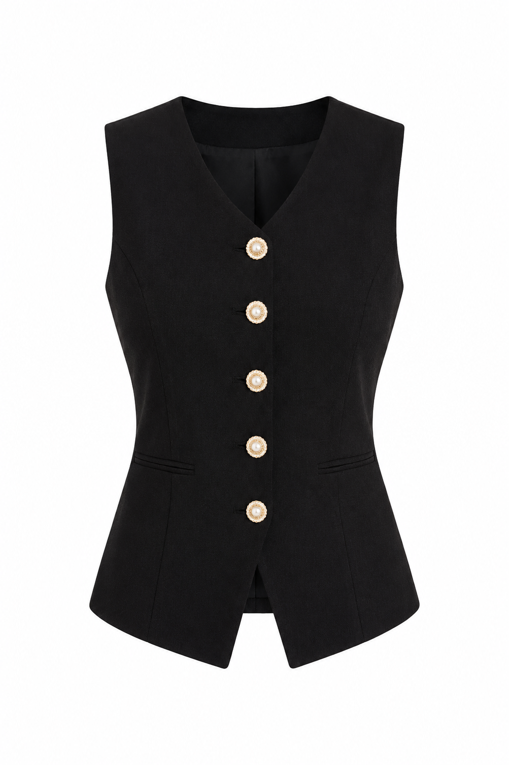 Gilet Donna Nero Elegance