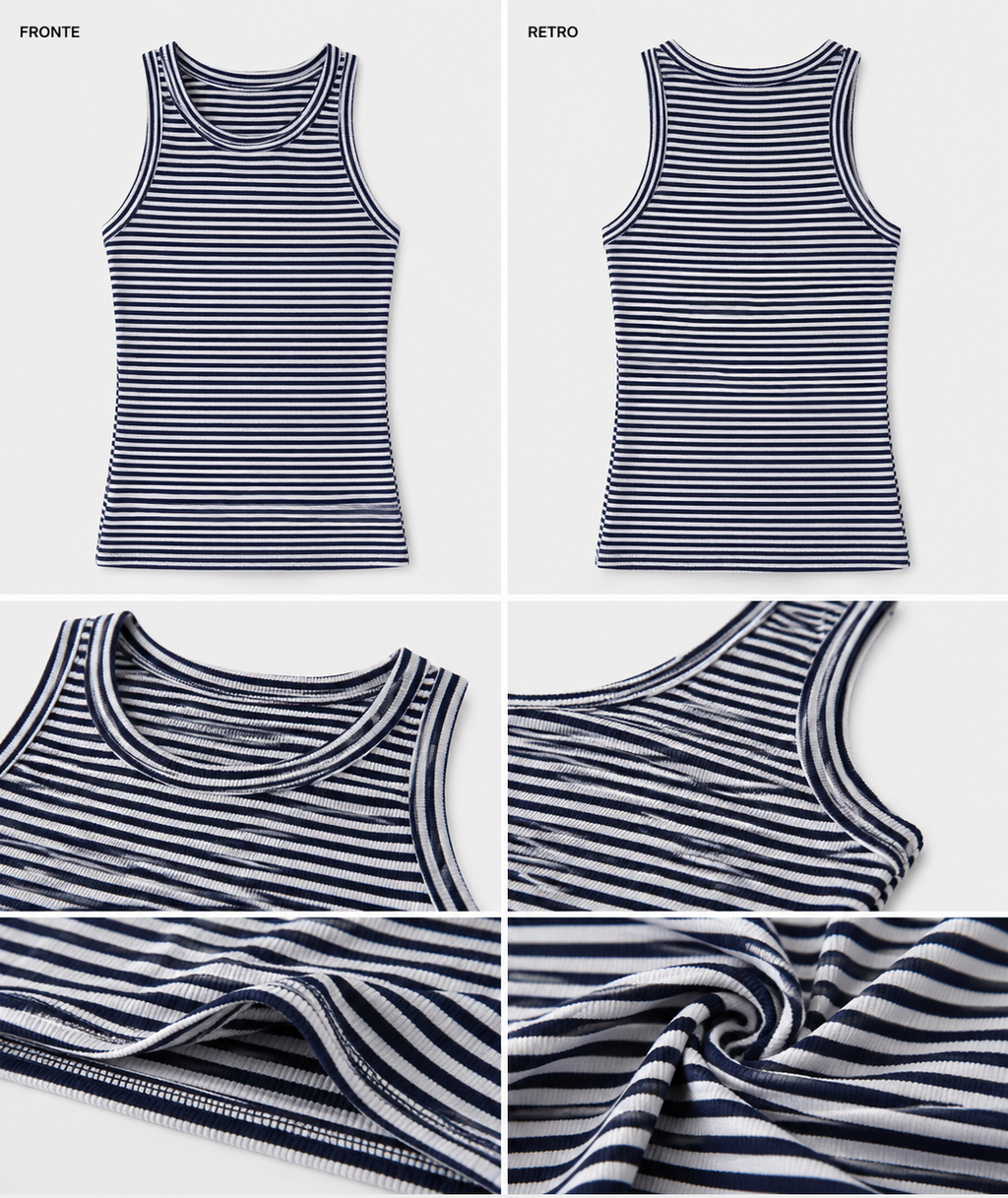 Canotta Righe Summer Chic