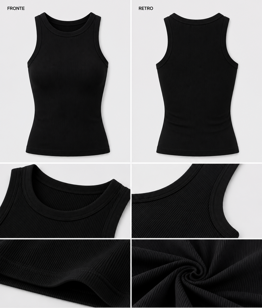 Canotta Basic Nero Essential