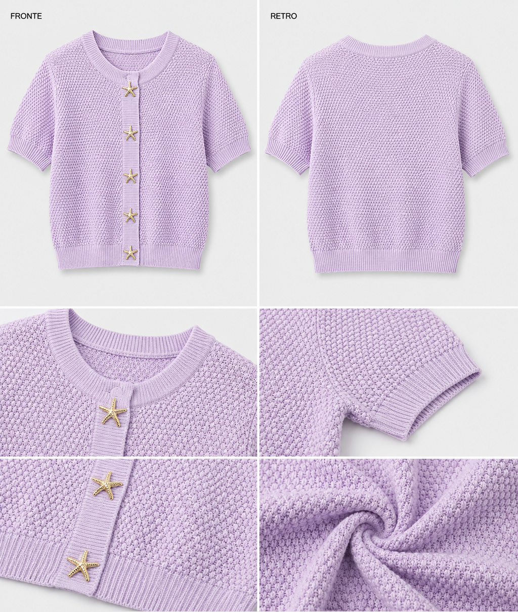 Cardigan Gold Button Chic