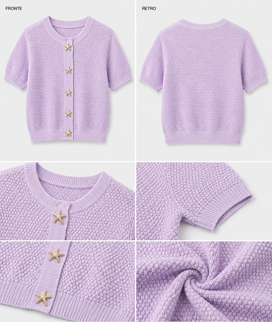 Cardigan Gold Button Chic