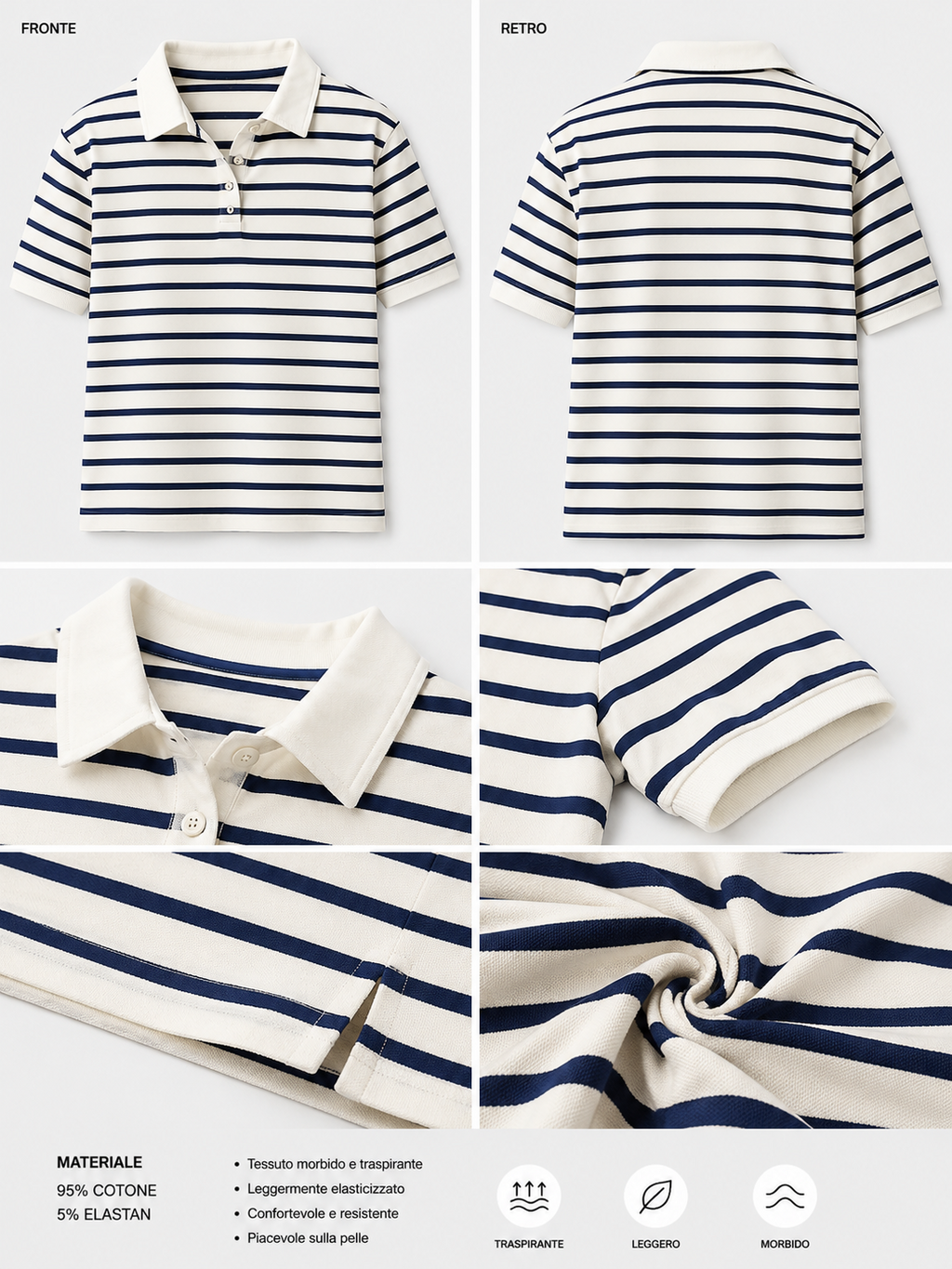 Polo Marina a Righe