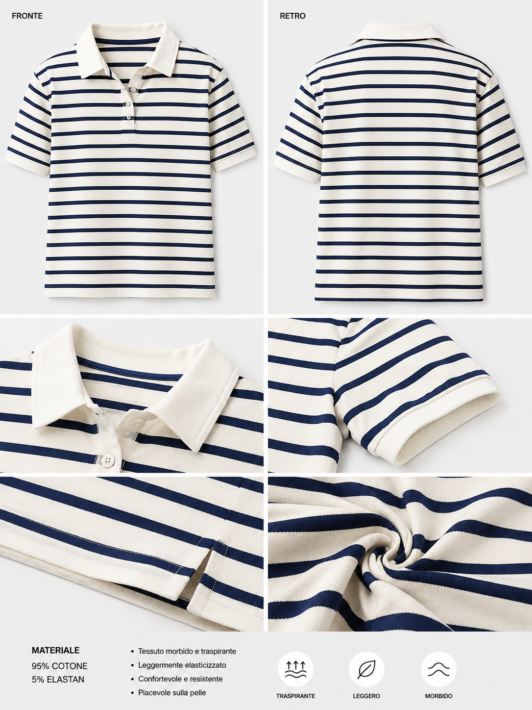 Polo Marina a Righe
